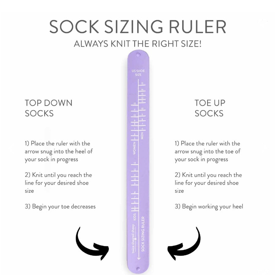 Sock Ruler Sock Sizing Bracelet Ruler Monarch Knitting