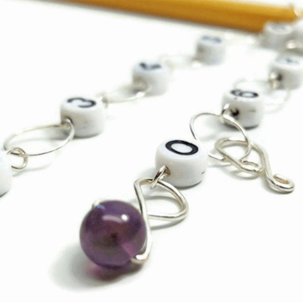 Medium Chain Knitting Row Counters (up to US 8 Needle/H Hook)