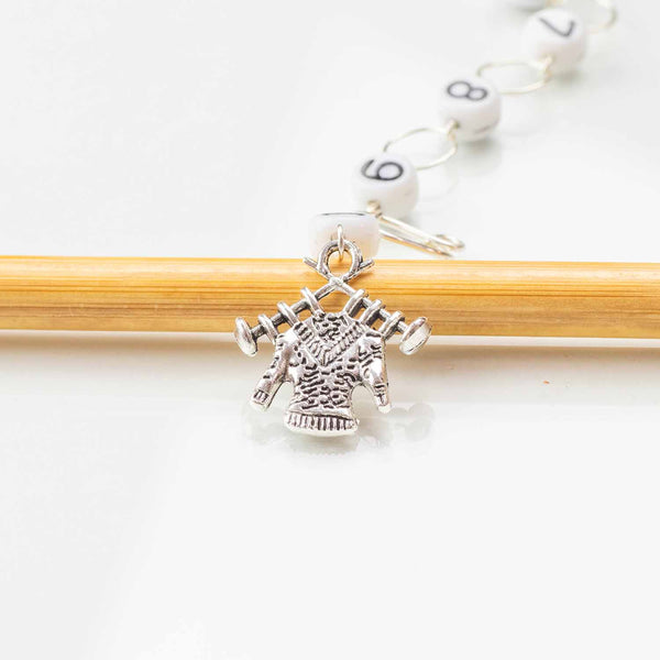 Medium Chain Knitting Row Counters (up to US 8 Needle/H Hook)