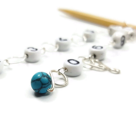 Medium Chain Knitting Row Counters (up to US 8 Needle/H Hook)