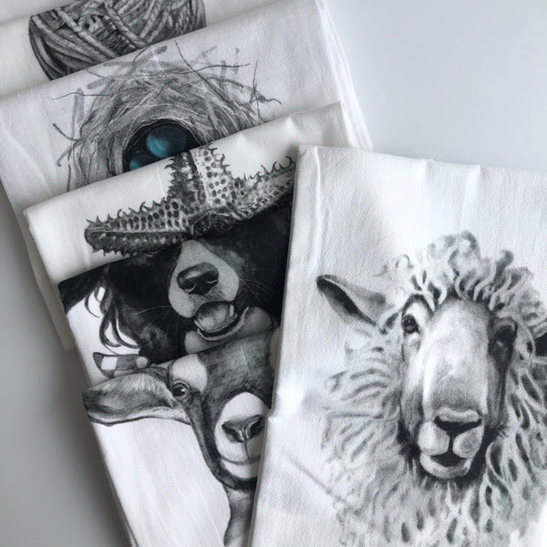 Jennie Blue Tea Towels