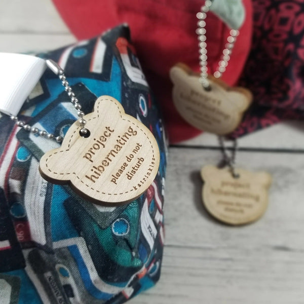 "Project Hibernating" Bear Bag Tags, Set of 3