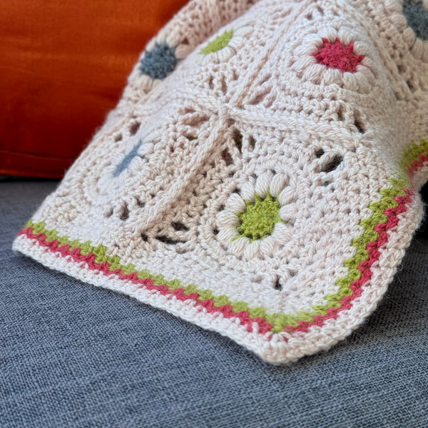 Candy Button Crochet Baby Blanket