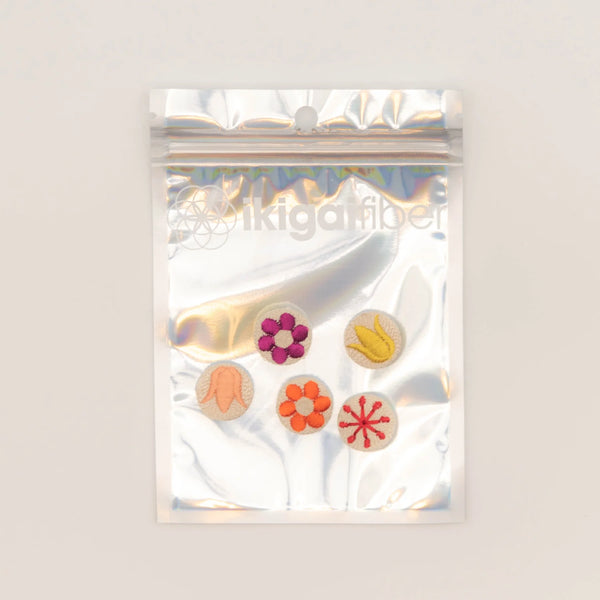 Ikigai Fiber Embroidered Buttons