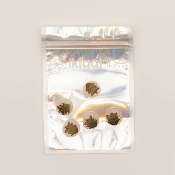 Ikigai Fiber Embroidered Buttons