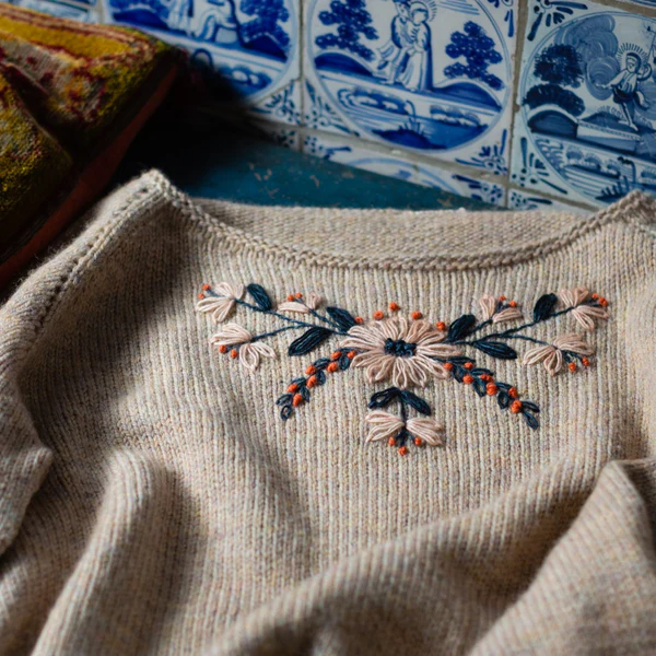 Embroidery On Knits by Judit Gummlich