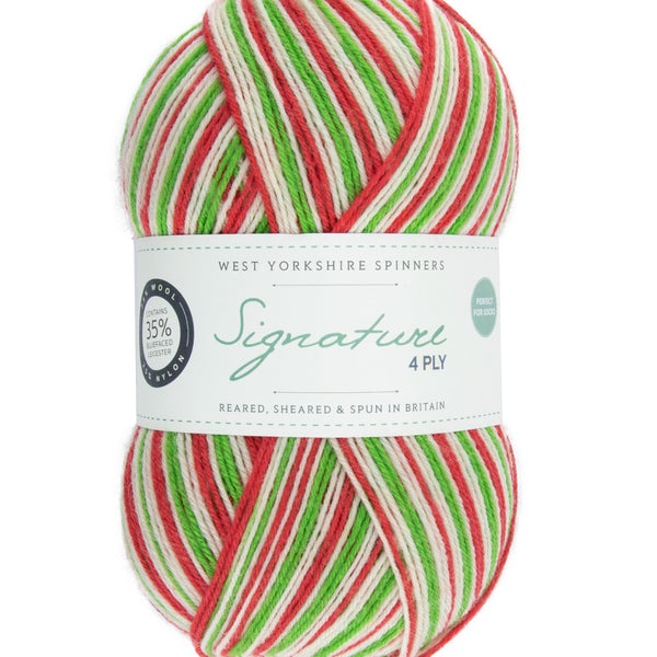 West Yorkshire Spinners Signature 4ply Sock - Christmas Collection