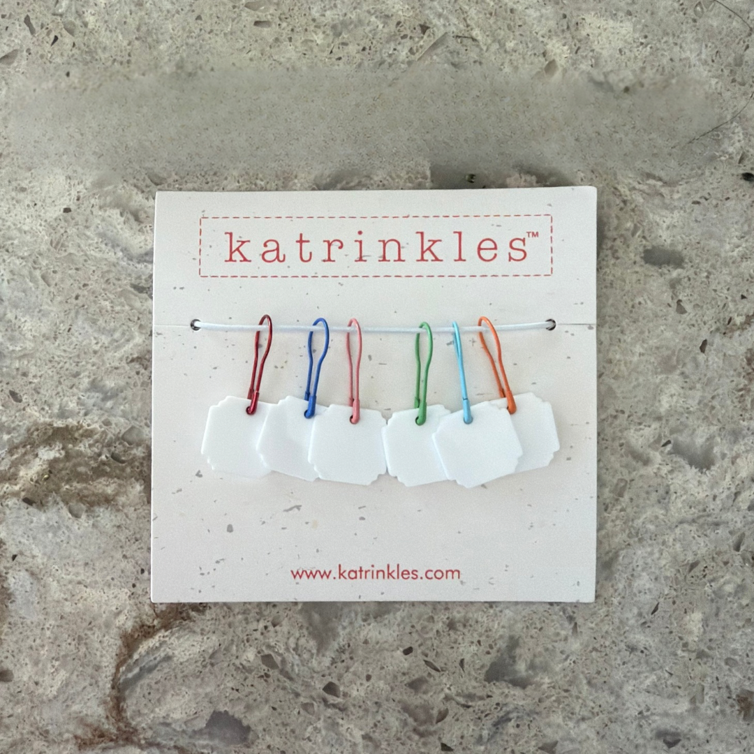 Write On / Wipe Off Stitch Marker Set of 6