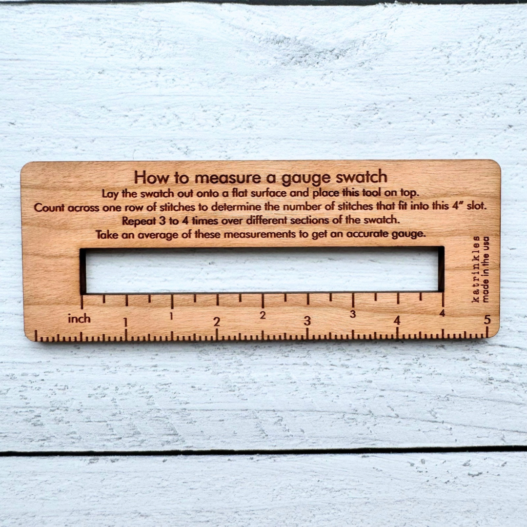 How to Measure Gauge Swatch Tool