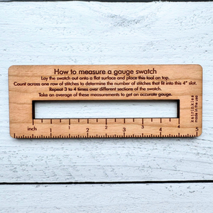 How to Measure Gauge Swatch Tool
