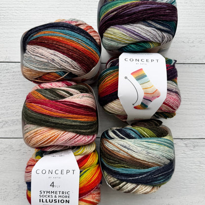 Katia Symmetric Socks & More - Illusion