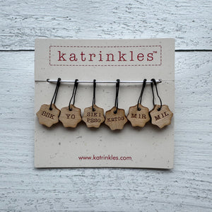 Instruction Stitch Markers for New Knitters