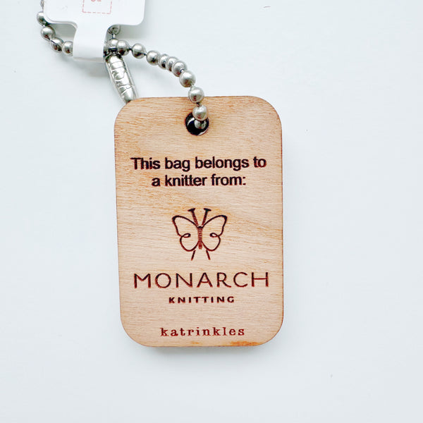 Monarch Knitting Project Bag ID Tags