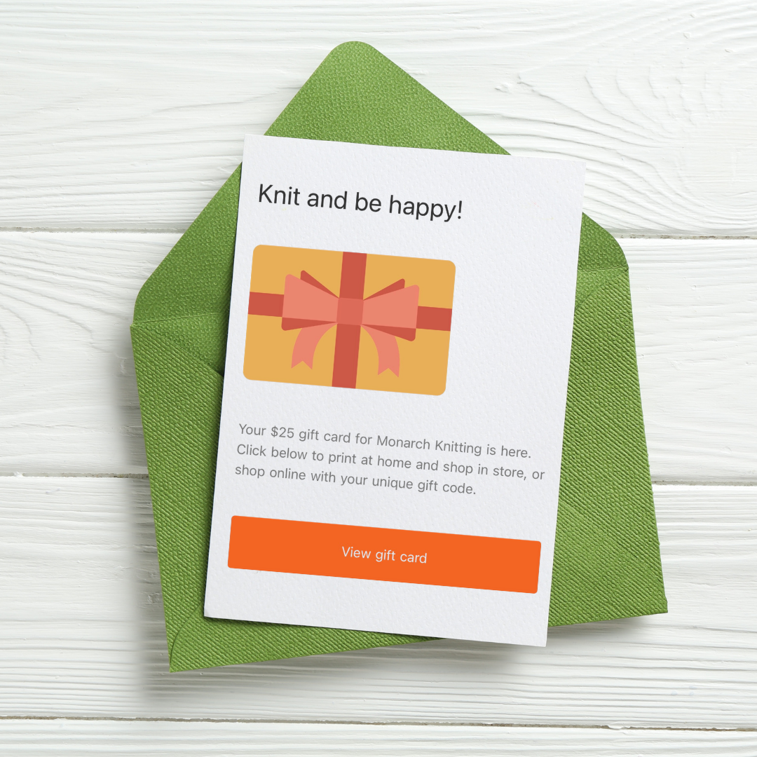 Digital Gift Card – Monarch Knitting