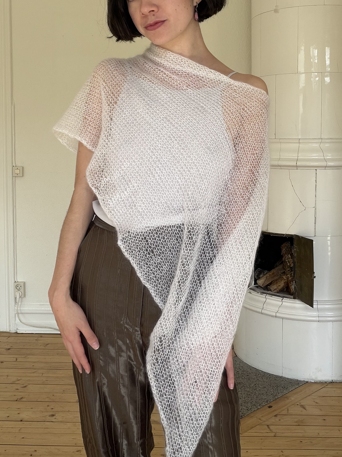 Mohair Poncho