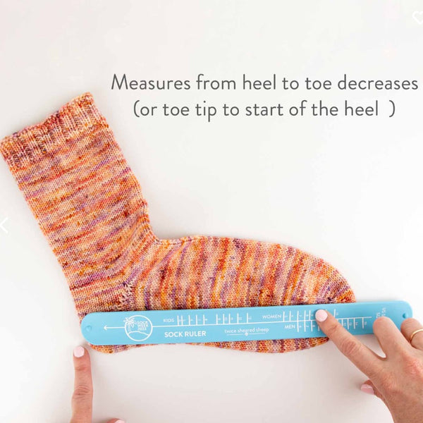 Sock Ruler - Sock Sizing Bracelet Ruler