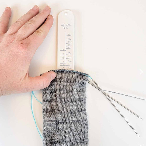 Sock Ruler - Sock Sizing Bracelet Ruler