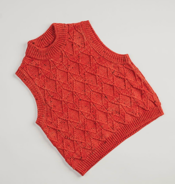 Harlequin Stitch Slipover Vest