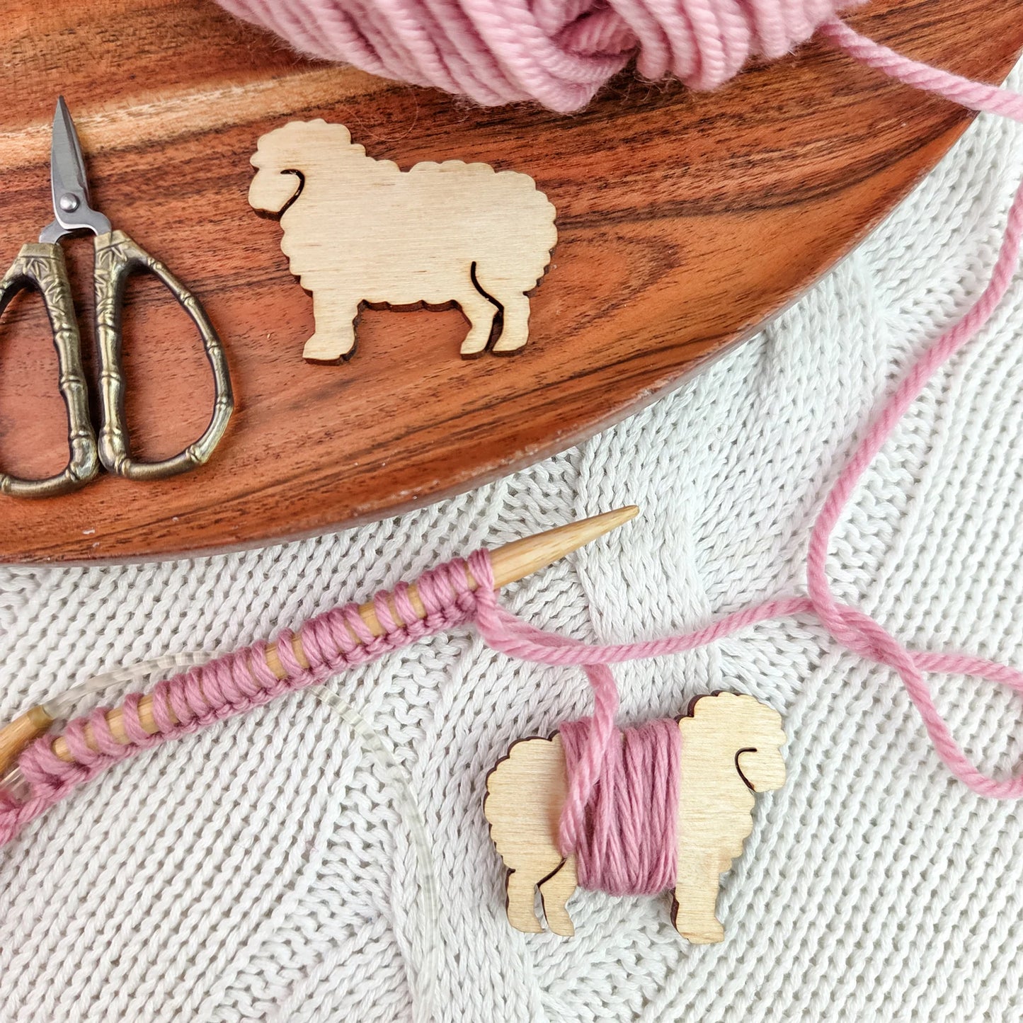 Twice Sheared Sheep Bobbins / End Minders