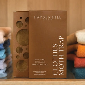 Hayden Hill Powerful Clothes Moth Traps - 3 Pack - Odorless and Non-Toxic
