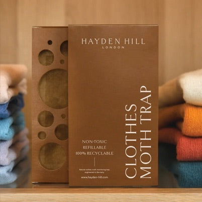 Hayden Hill Powerful Clothes Moth Traps - 3 Pack - Odorless and Non-Toxic