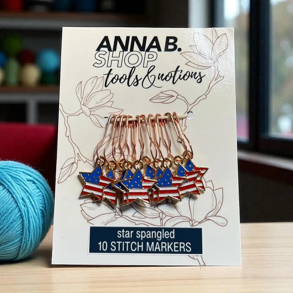 Star Spangled Stitch Markers, Set of 10