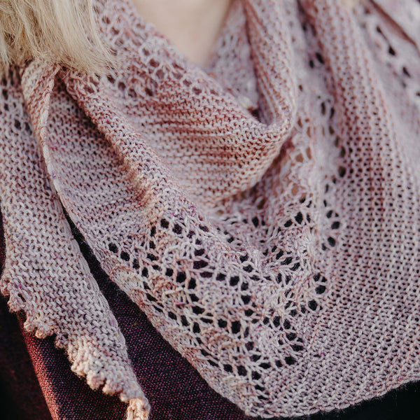 Elm Leaf Shawlette