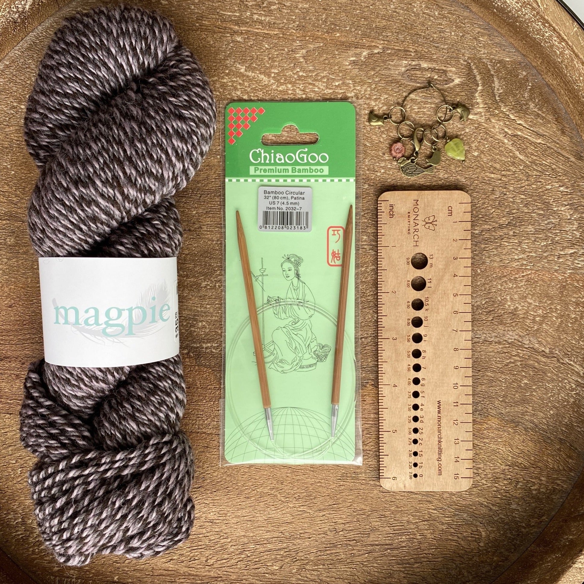 ChiaoGoo Bamboo Circular Knitting Needles 12 inch-Size 9/5.5mm