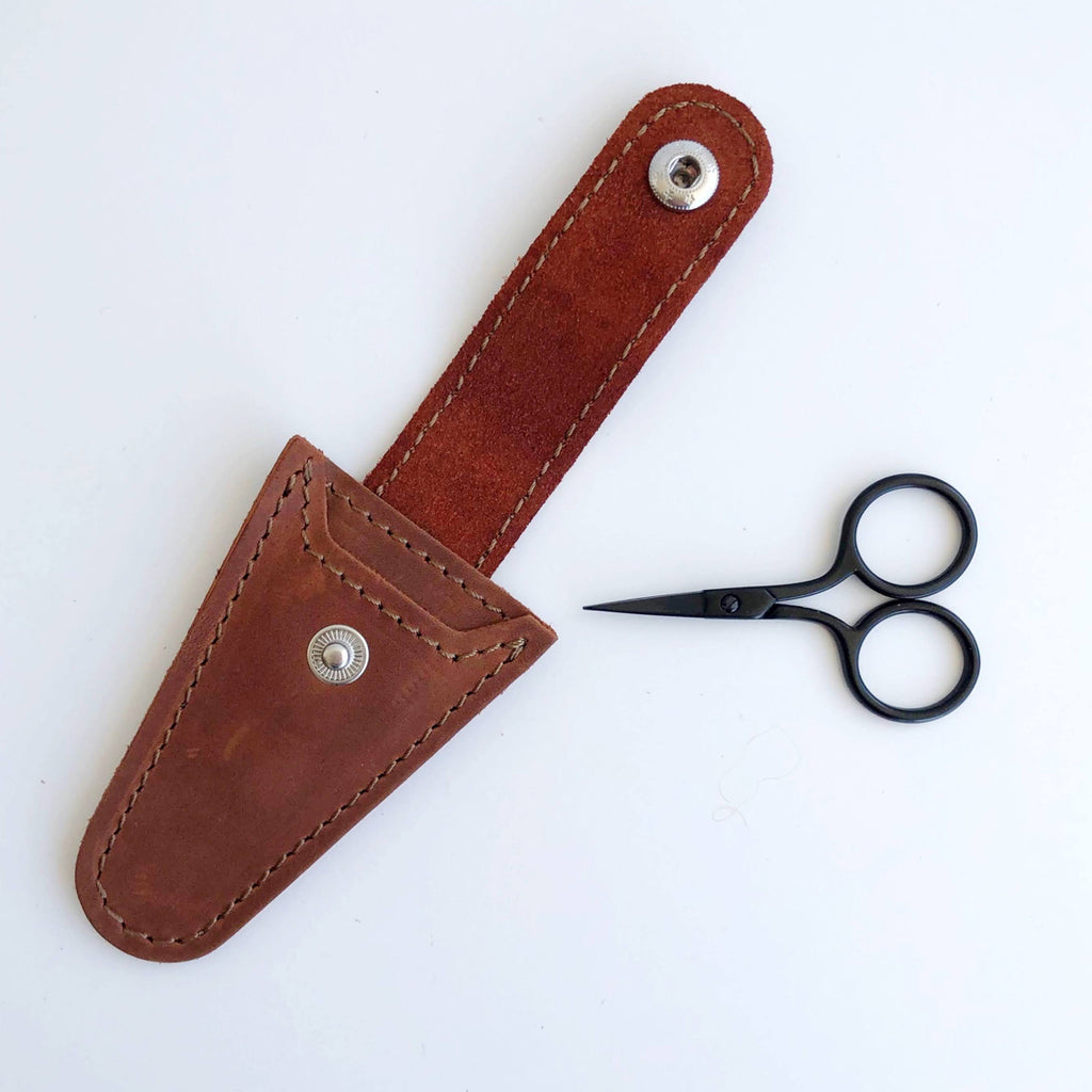 Thread & Maple Leather Scissors Sheath - Thread and Maple - Accessory -  Knotty Lamb