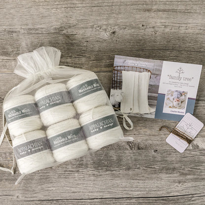Crochet Baby Blanket Kit - US Washable Shaniko Wool