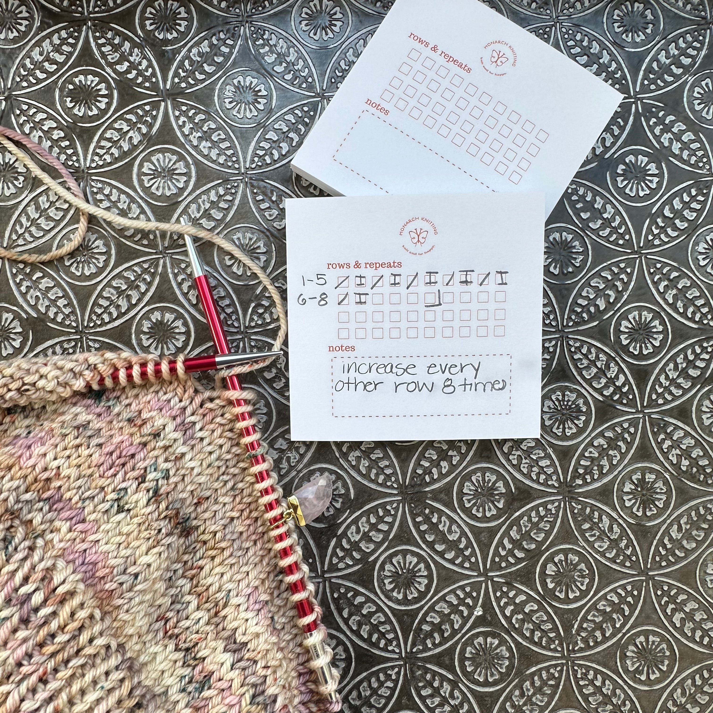 Progress Keeper Post It Note – Monarch Knitting