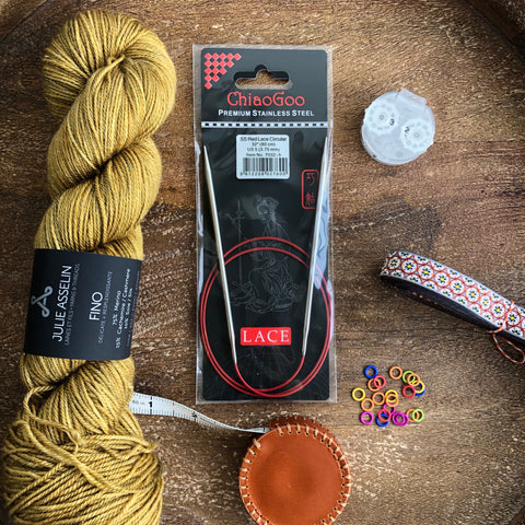 ChiaoGoo Bamboo Circular Knitting Needles 32 inch -Size 8/5mm