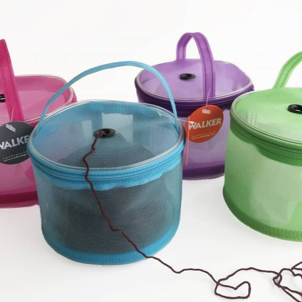  Yarn Storage Bag, Mesh Knitting Bag with Grommet